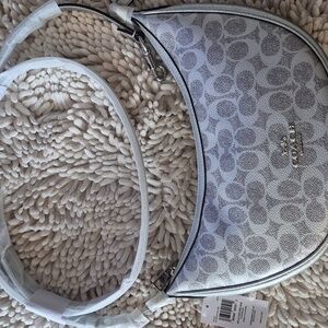 Coach Aria Shoulder Bag In Signature Canvas